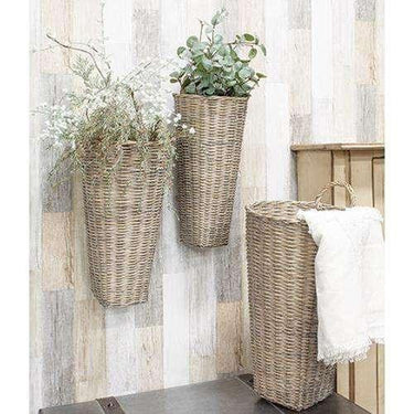 3/Set, French Grey Wash Jorja Baskets - The Fox Decor